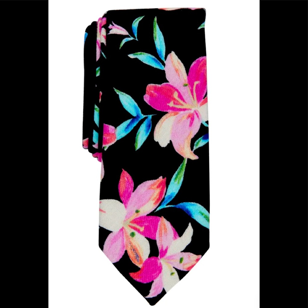 Penguin Brand Floral Tie NWOT